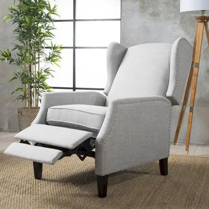 Fauteuil inclinable à dossier haut, rembourré, style classique, pour salon – Sanzelize Design