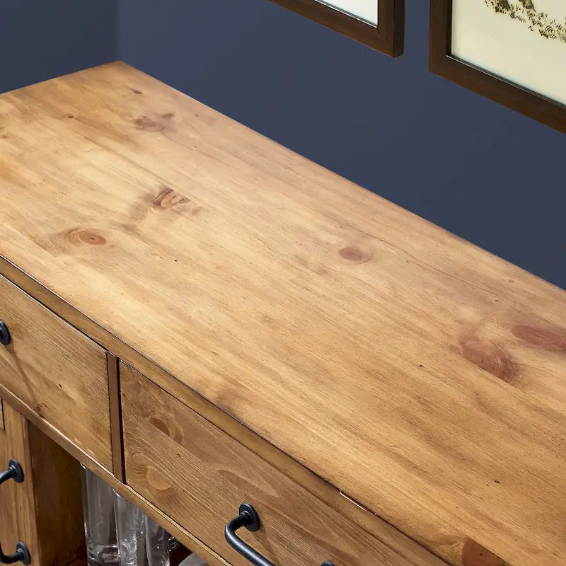 Buffet Roots en finition naturelle - 132 x 46 x 91 cm – Sanzelize Design