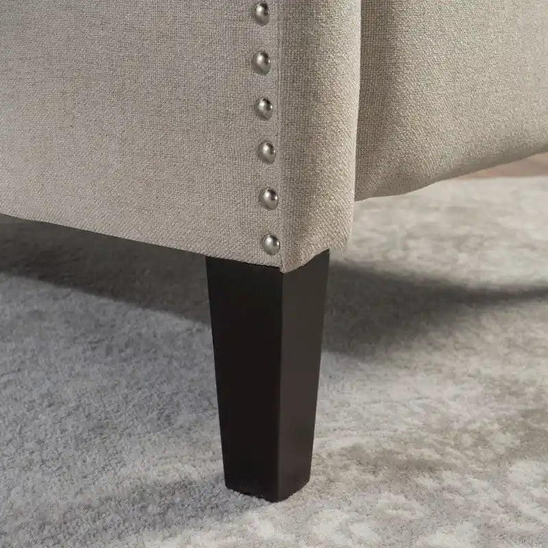 Fauteuil inclinable à dossier haut, rembourré, style classique, pour salon – Sanzelize Design