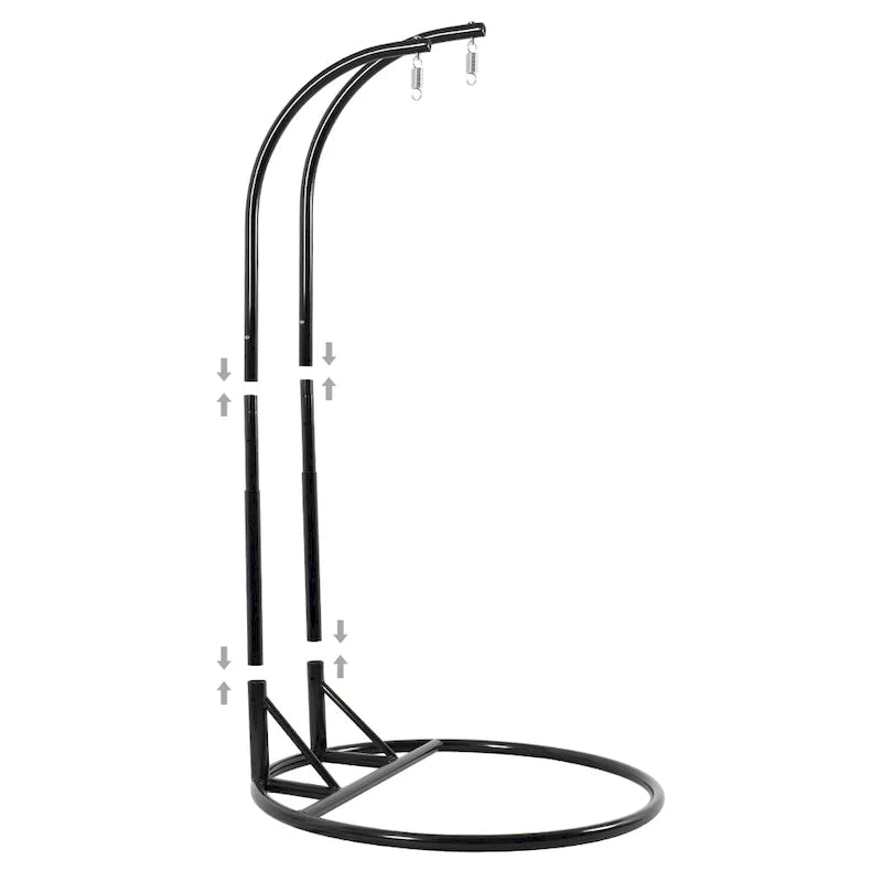 Fauteuil suspendu œuf 2 places avec support - Balançoire / hamac de jardin en rotin osier pour extérieur/intérieur avec – Sanzelize Design
