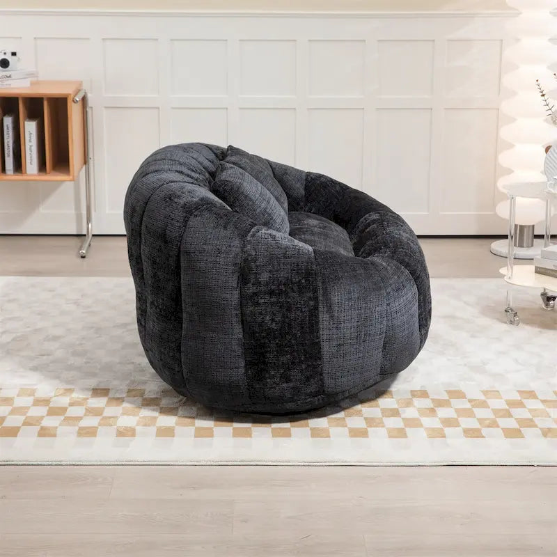 Fauteuil poire paresseux en chenille – Sanzelize Design