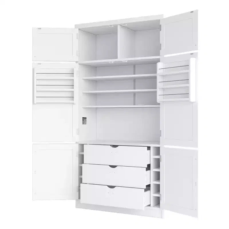 Grand meuble de garde-manger de cuisine avec prises électriques – Sanzelize Design