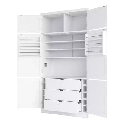 Grand meuble de garde-manger de cuisine avec prises électriques – Sanzelize Design