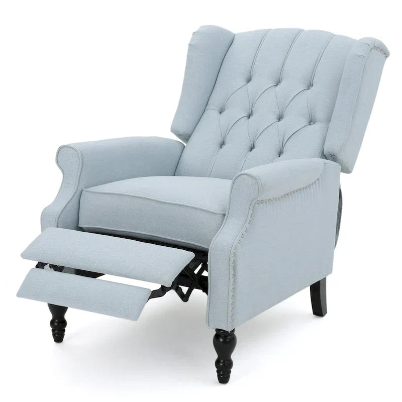 Fauteuils inclinables en tissu touffeté Walter (lot de 2) – Sanzelize Design