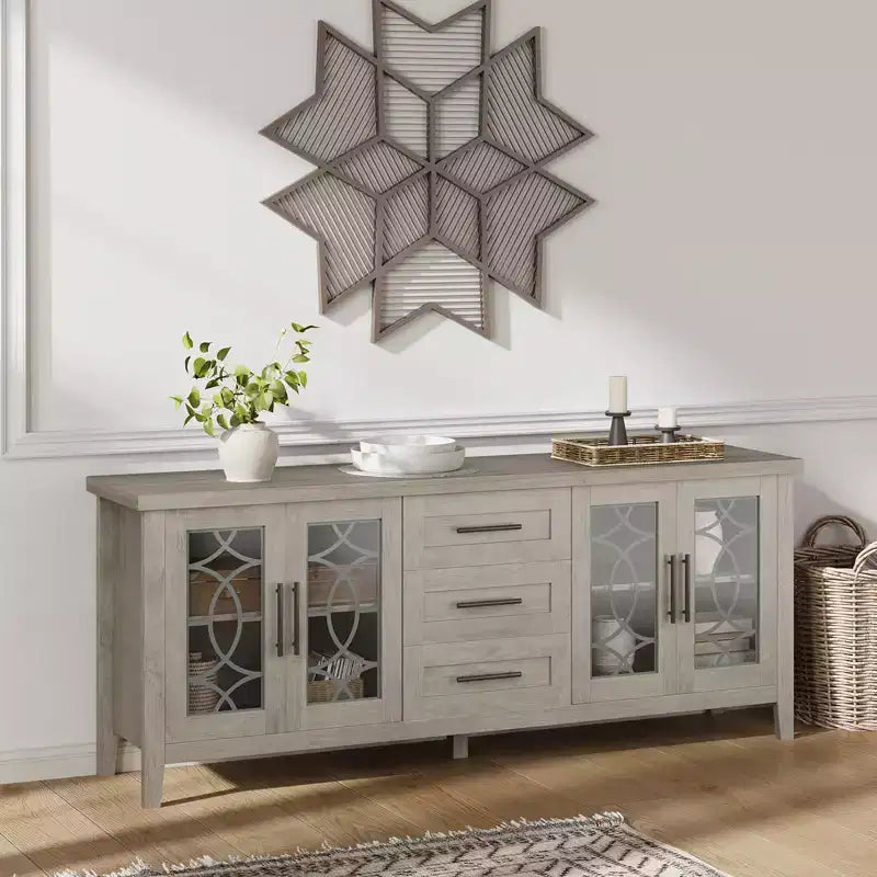 Meuble TV avec tiroirs de rangement, Meuble TV, Table console TV pour salon/chambre à coucher, Armoire de rangement – Sanzelize Design