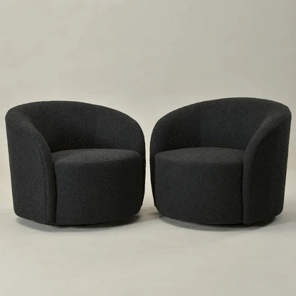 Fauteuil pivotant rembourré de 86 cm de large (lot de 2) – Sanzelize Design