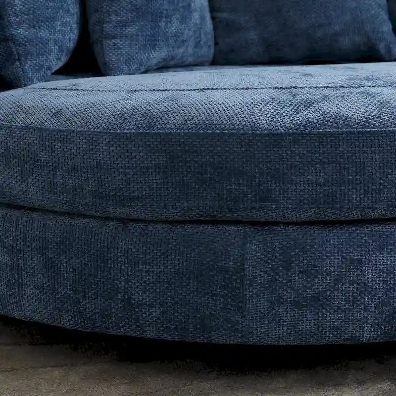 Fauteuil Moderne Rond Avec 5 Coussins Et Pouf Optionnel – Sanzelize Design