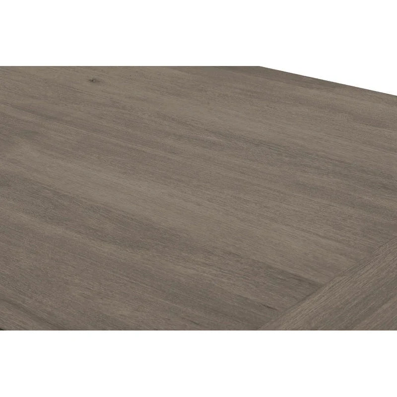 Ensemble de salle à manger extensible gris rustique 9 pièces – Sanzelize Design