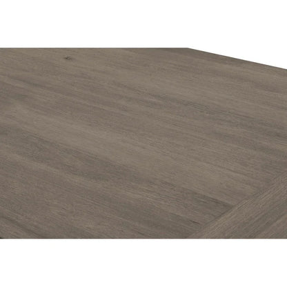 Ensemble de salle à manger extensible gris rustique 9 pièces – Sanzelize Design