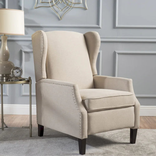 Fauteuil inclinable à dossier haut, rembourré, style classique, pour salon – Sanzelize Design