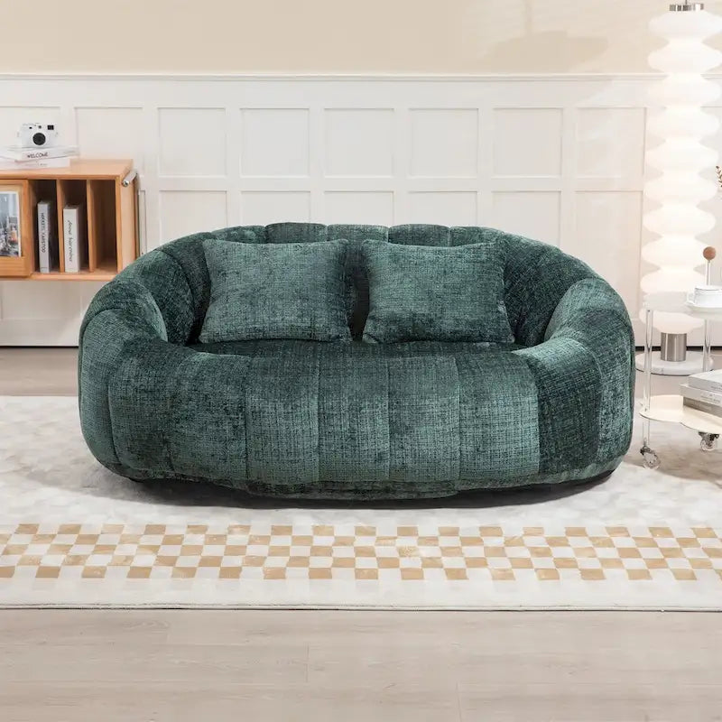 Fauteuil poire paresseux en chenille – Sanzelize Design