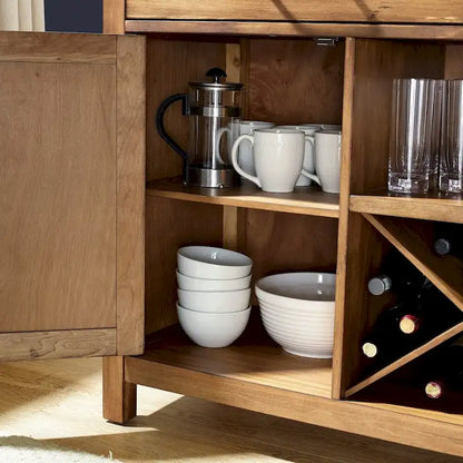 Buffet Roots en finition naturelle - 132 x 46 x 91 cm – Sanzelize Design