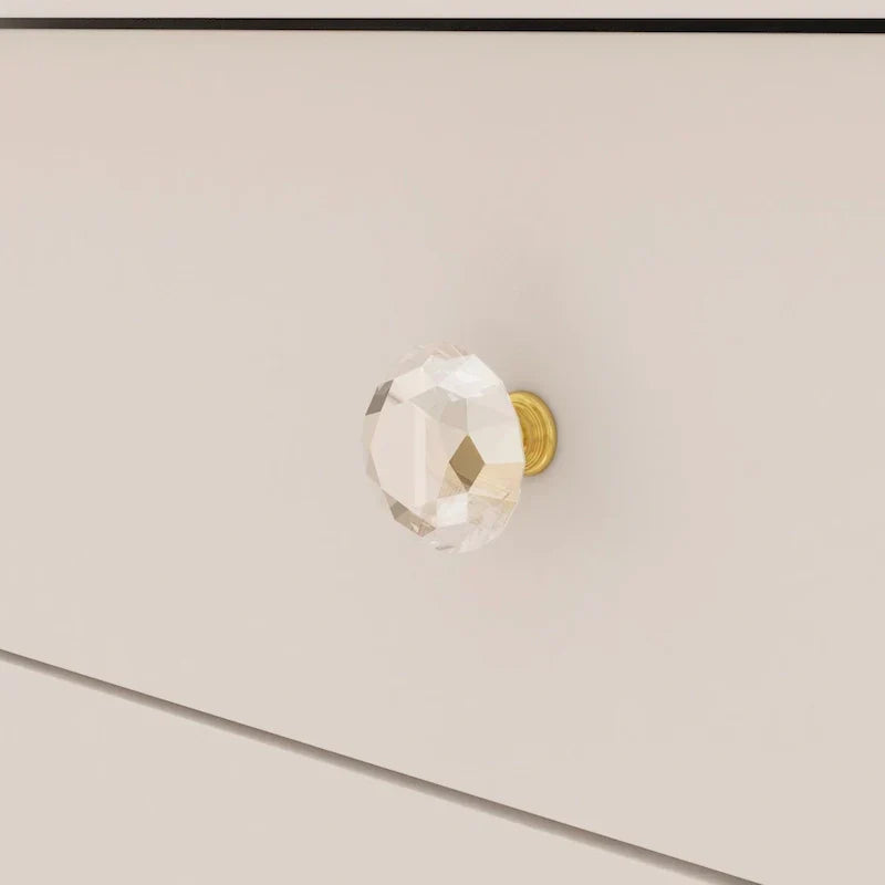 Coiffeuse LED de luxe avec 9 tiroirs, station de maquillage élégante – Sanzelize Design