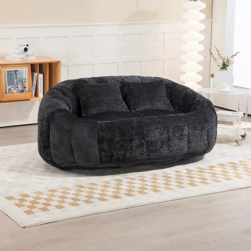 Fauteuil poire paresseux en chenille – Sanzelize Design