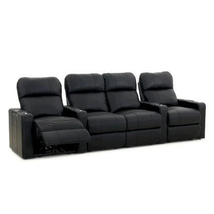 Ensemble de sièges de cinéma maison en cuir (rangée de 4) – Sanzelize Design