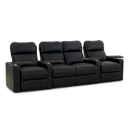 Ensemble de sièges de cinéma maison en cuir (rangée de 4) – Sanzelize Design