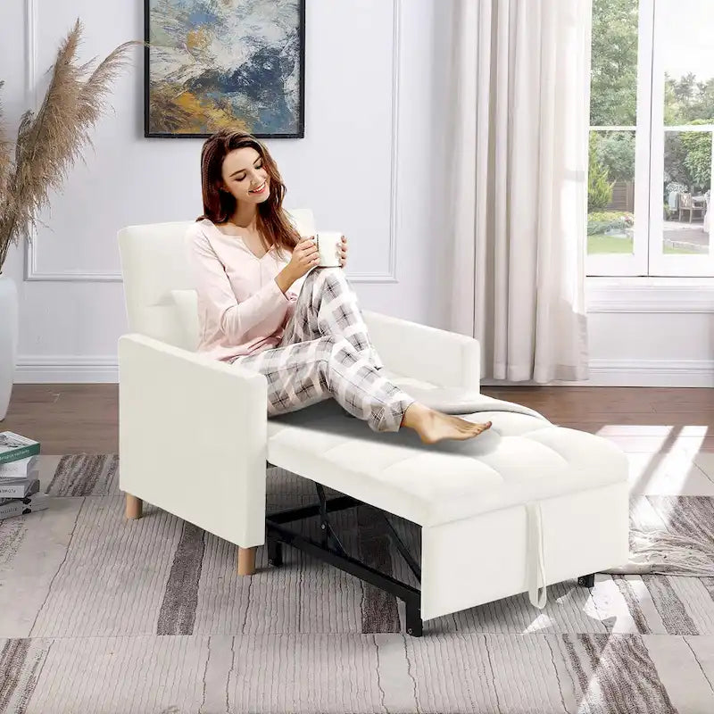 Canapé-Lit Convertible une Place avec Oreiller – Sanzelize Design