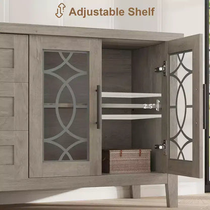 Meuble TV avec tiroirs de rangement, Meuble TV, Table console TV pour salon/chambre à coucher, Armoire de rangement – Sanzelize Design
