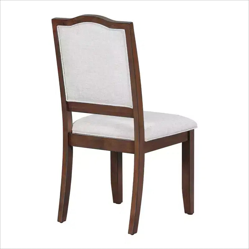Lot de 4 chaises de salle à manger de style ferme avec dossier haut et assise rembourrée – Sanzelize Design