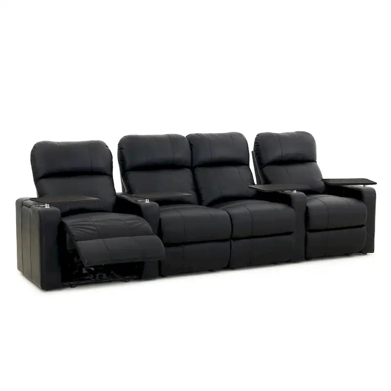 Ensemble de sièges de cinéma maison en cuir (rangée de 4) – Sanzelize Design