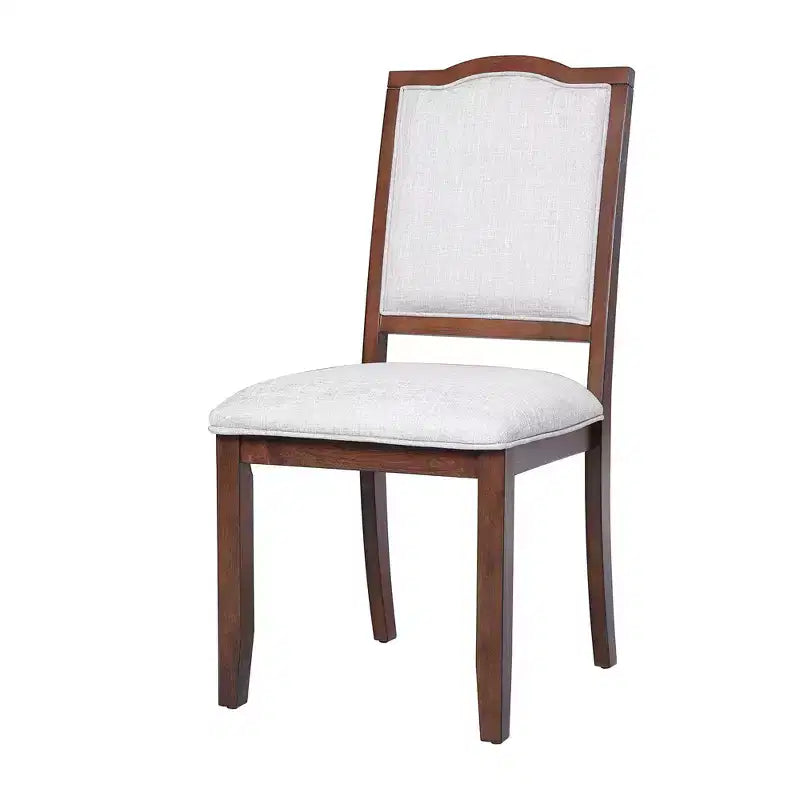 Lot de 4 chaises de salle à manger de style ferme avec dossier haut et assise rembourrée – Sanzelize Design