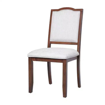 Lot de 4 chaises de salle à manger de style ferme avec dossier haut et assise rembourrée – Sanzelize Design
