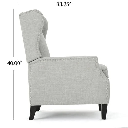 Fauteuil inclinable à dossier haut, rembourré, style classique, pour salon – Sanzelize Design