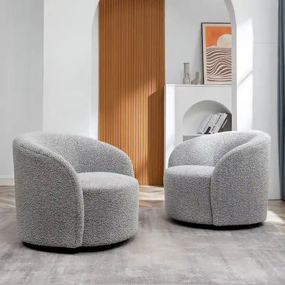 Fauteuil pivotant rembourré de 86 cm de large (lot de 2) – Sanzelize Design