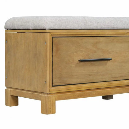 Banc à chaussures avec coussin amovible et rangement dissimulé pour l'entrée et le salon – Sanzelize Design