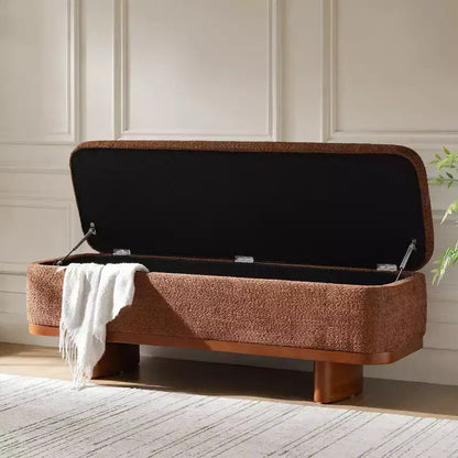 Banc à dessus rabattable Clara Simple Assemble avec cadre en bois massif – Sanzelize Design