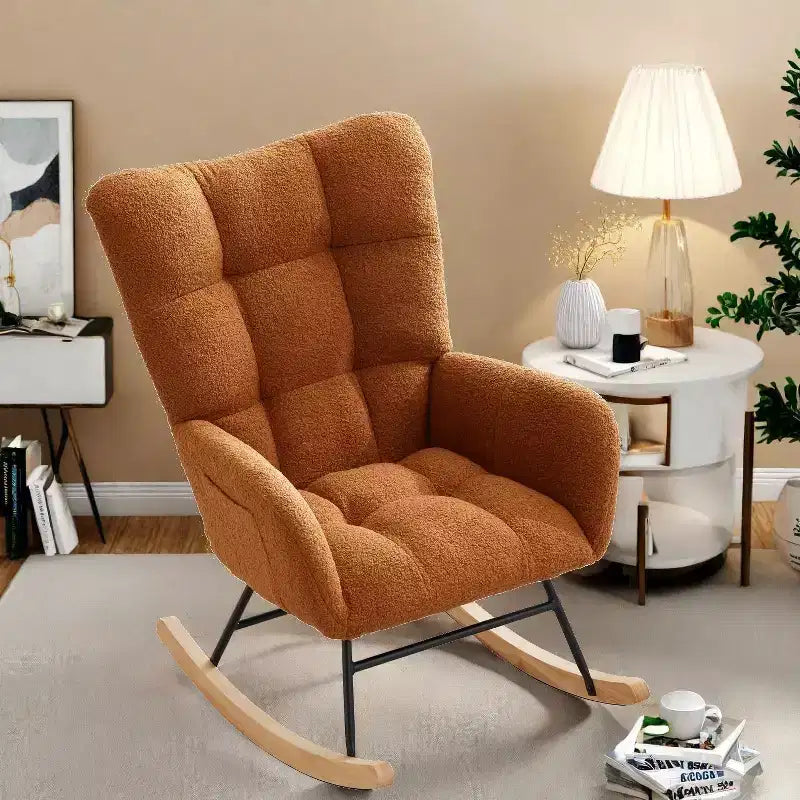 Fauteuil à bascule pour chambre d'enfant, Fauteuil à bascule pour salon pour l'allaitement – Sanzelize Design