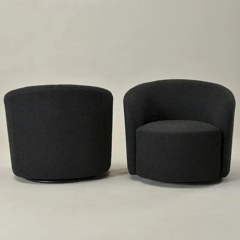 Fauteuil pivotant rembourré de 86 cm de large (lot de 2) – Sanzelize Design