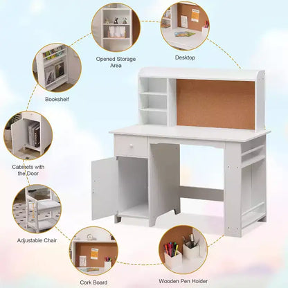 Bureau pour enfants, ensemble bureau et chaise pour garçons et filles – Sanzelize Design