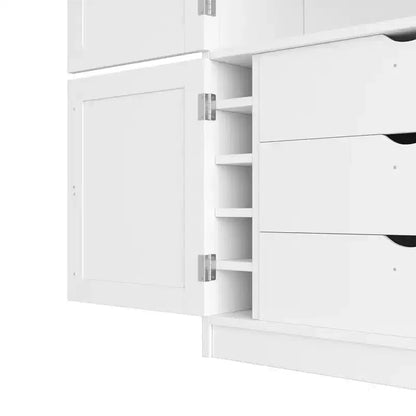 Grand meuble de garde-manger de cuisine avec prises électriques – Sanzelize Design