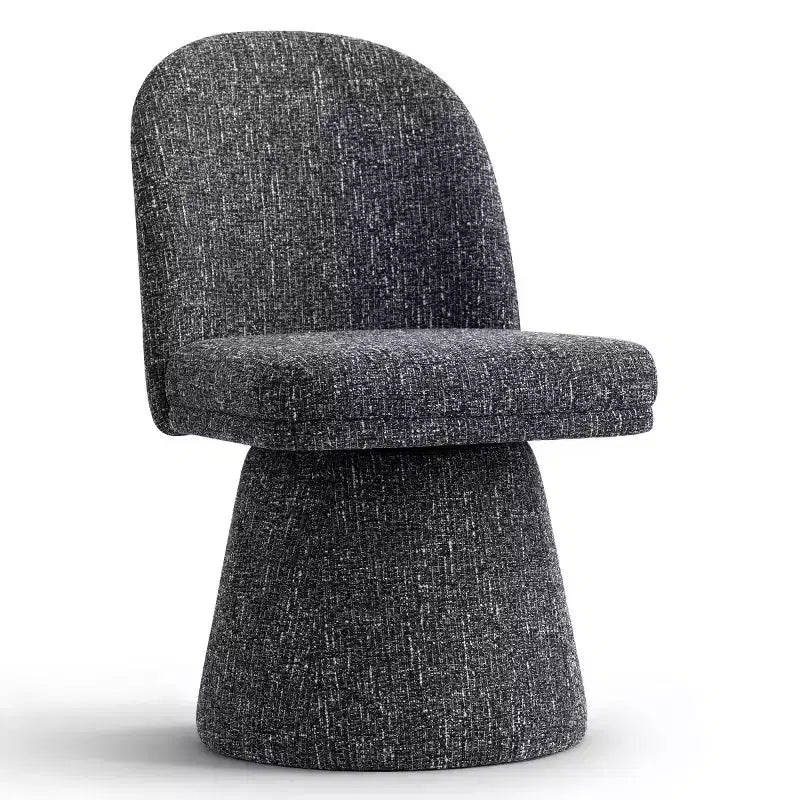 Lot de 6 chaises de salle à manger modernes sans accoudoirs, pivotantes à 360°, avec piétement tulipe – Sanzelize Design