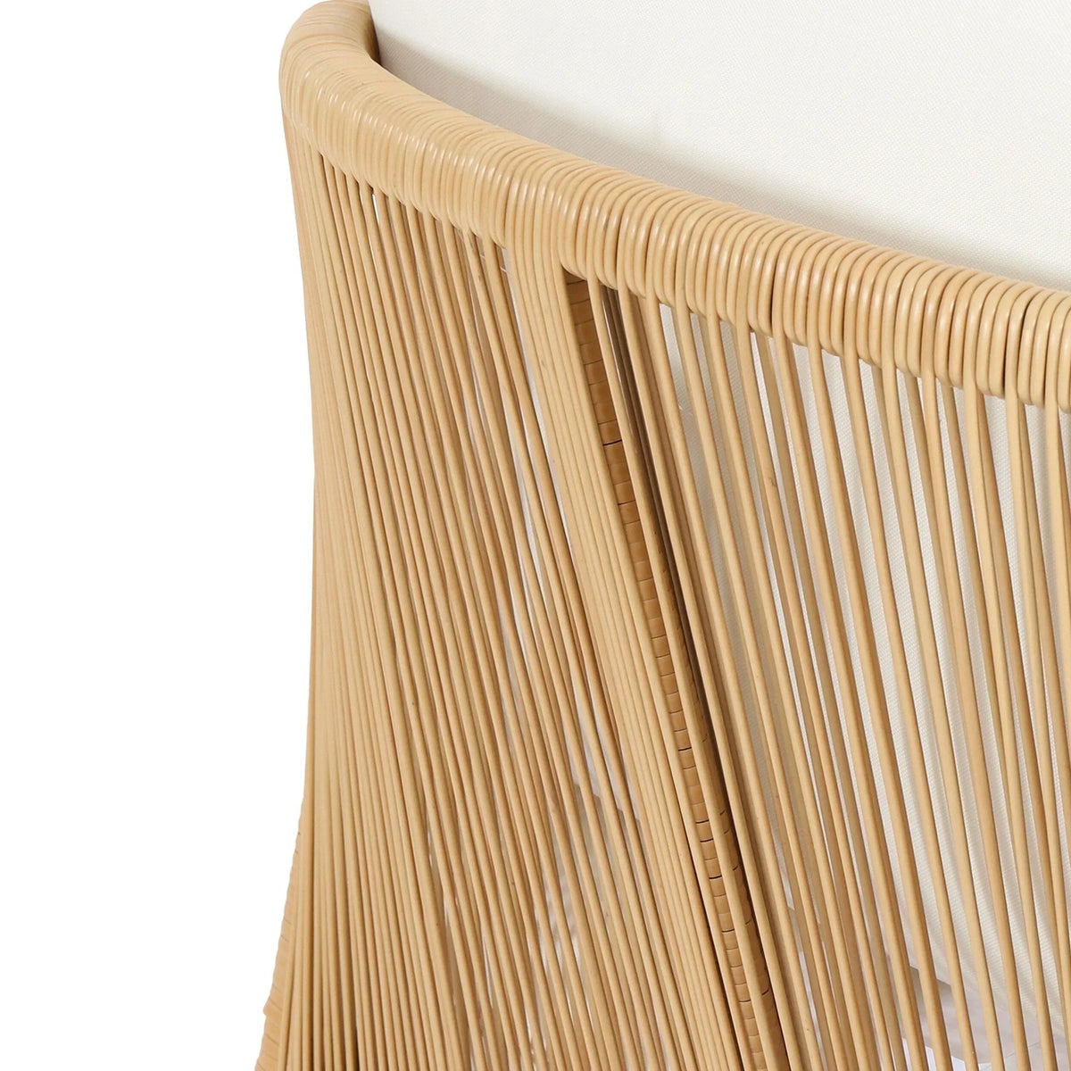 Ensemble de fauteuils de club en bois d'acacia et osier Jabe d'extérieur – Sanzelize Design