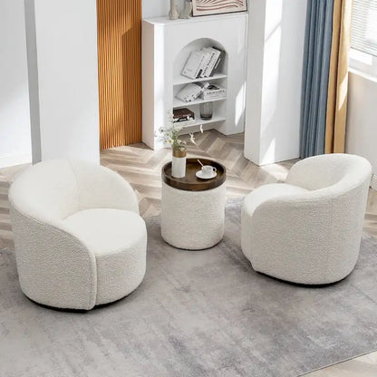 Fauteuil pivotant rembourré de 86 cm de large (lot de 2) – Sanzelize Design