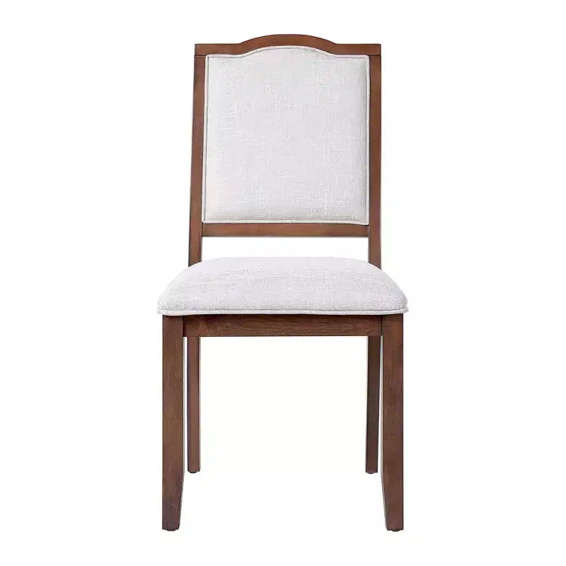 Lot de 4 chaises de salle à manger de style ferme avec dossier haut et assise rembourrée – Sanzelize Design