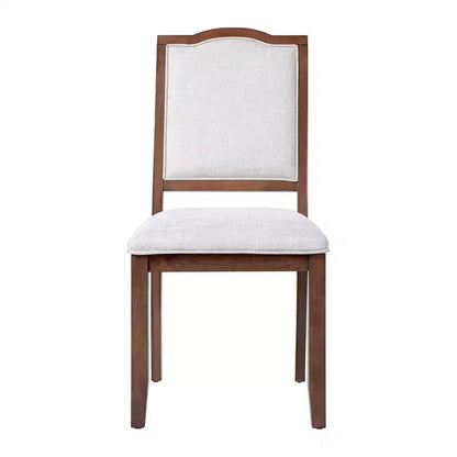Lot de 4 chaises de salle à manger de style ferme avec dossier haut et assise rembourrée – Sanzelize Design
