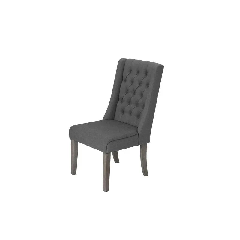 Ensemble de salle à manger extensible gris rustique 9 pièces – Sanzelize Design