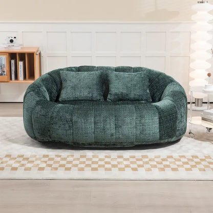 Fauteuil poire paresseux en chenille – Sanzelize Design