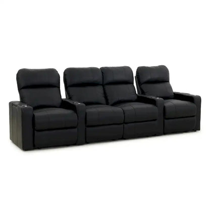 Ensemble de sièges de cinéma maison en cuir (rangée de 4) – Sanzelize Design