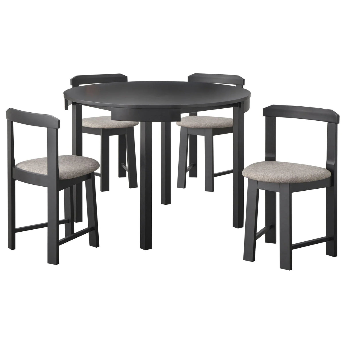 Ensemble de salle à manger rond compact 5 pièces – Sanzelize Design