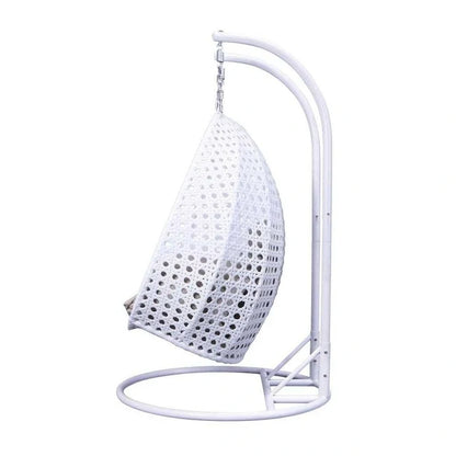 Fauteuil suspendu œuf 2 places avec support - Balançoire / hamac de jardin en rotin osier pour extérieur/intérieur avec – Sanzelize Design