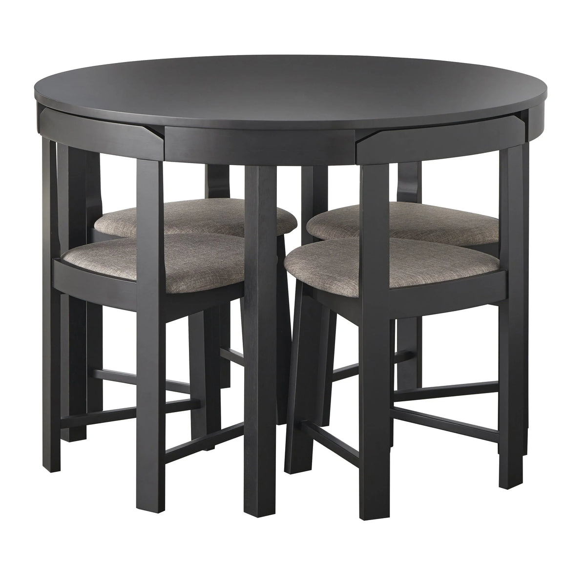 Ensemble de salle à manger rond compact 5 pièces – Sanzelize Design