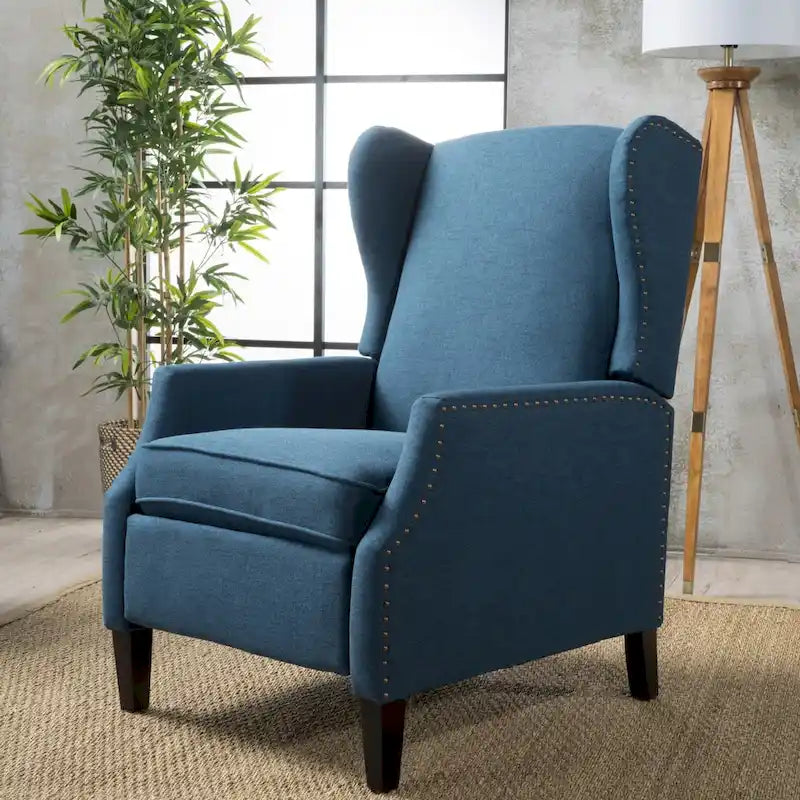 Fauteuil inclinable à dossier haut, rembourré, style classique, pour salon – Sanzelize Design
