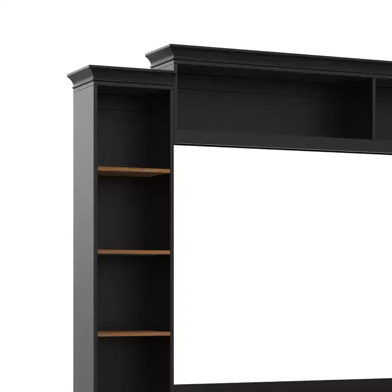 Meuble TV mural 4-en-1 de style campagnard, convient aux téléviseurs jusqu'à 178 cm – Sanzelize Design