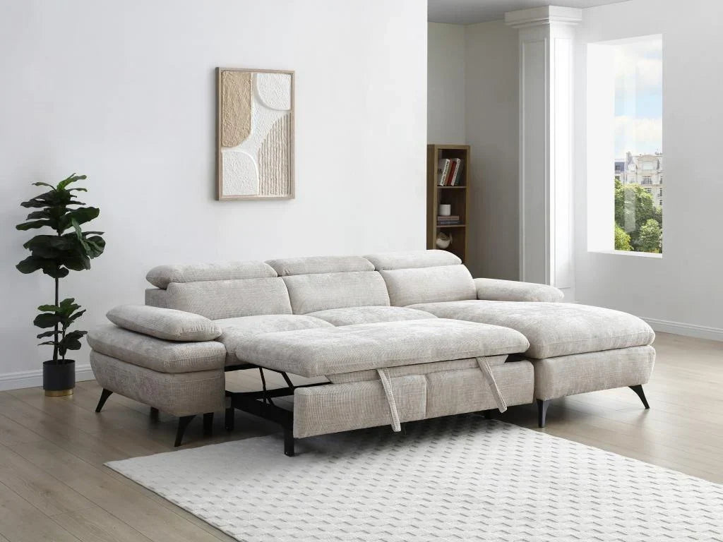 Canapé d'angle - Beige – Sanzelize Design