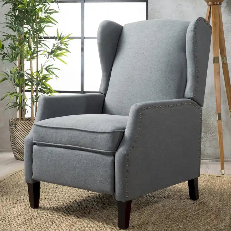 Fauteuil inclinable à dossier haut, rembourré, style classique, pour salon – Sanzelize Design