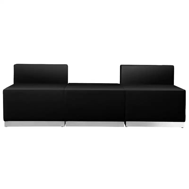 Configuration de réception 3 pièces en similicuir Alon – Sanzelize Design